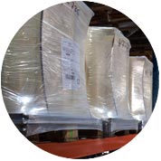 wrapped skidded products 